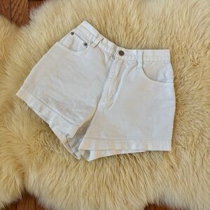 3/$10 White High Waisted Jean Shorts